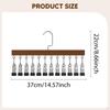Clothes Hanger with Clips,Hanging Drying Rack,Drying Storage Closet Organizer Laundry Hangers