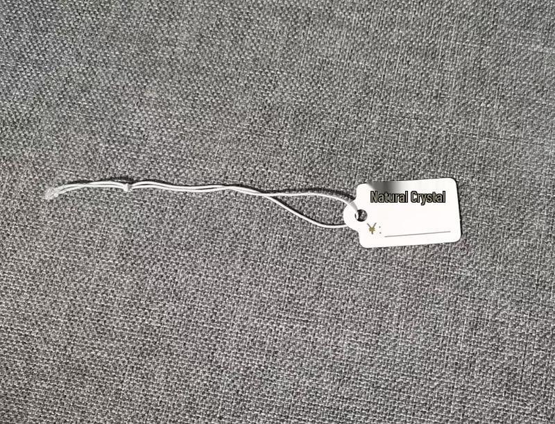 In-Stock Blank Cardboard Jewelry Tags with Elastic Rope for Clothing Accessories