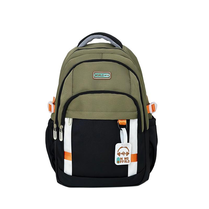 New Style of Junior and Senior High School Students' School Bag Korean Style Street Fashion Casual Backpack Large Capacity Simple Campus Backpack
