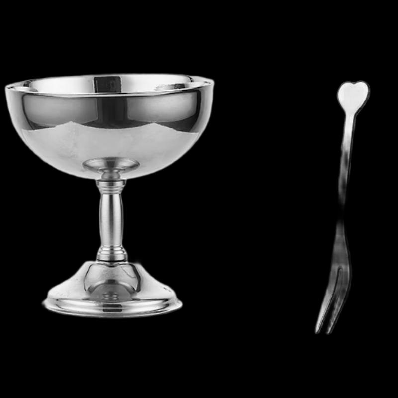 Stainless Steel High-Footed Dessert Bowl