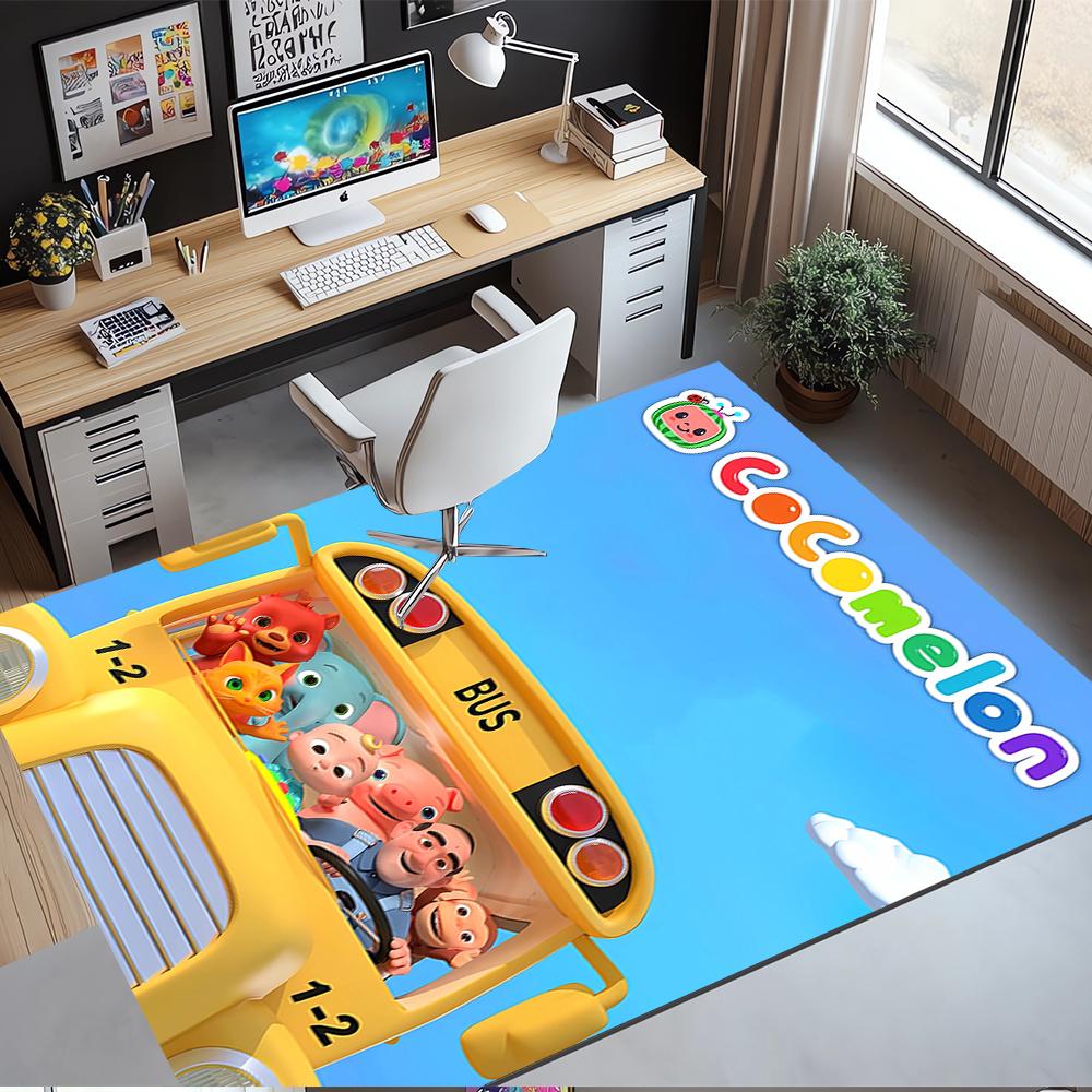 CoComelon Printed Carpet,Rug,for Office Chair Living Room Bedroom Kitchen Room Decor Gifts.
