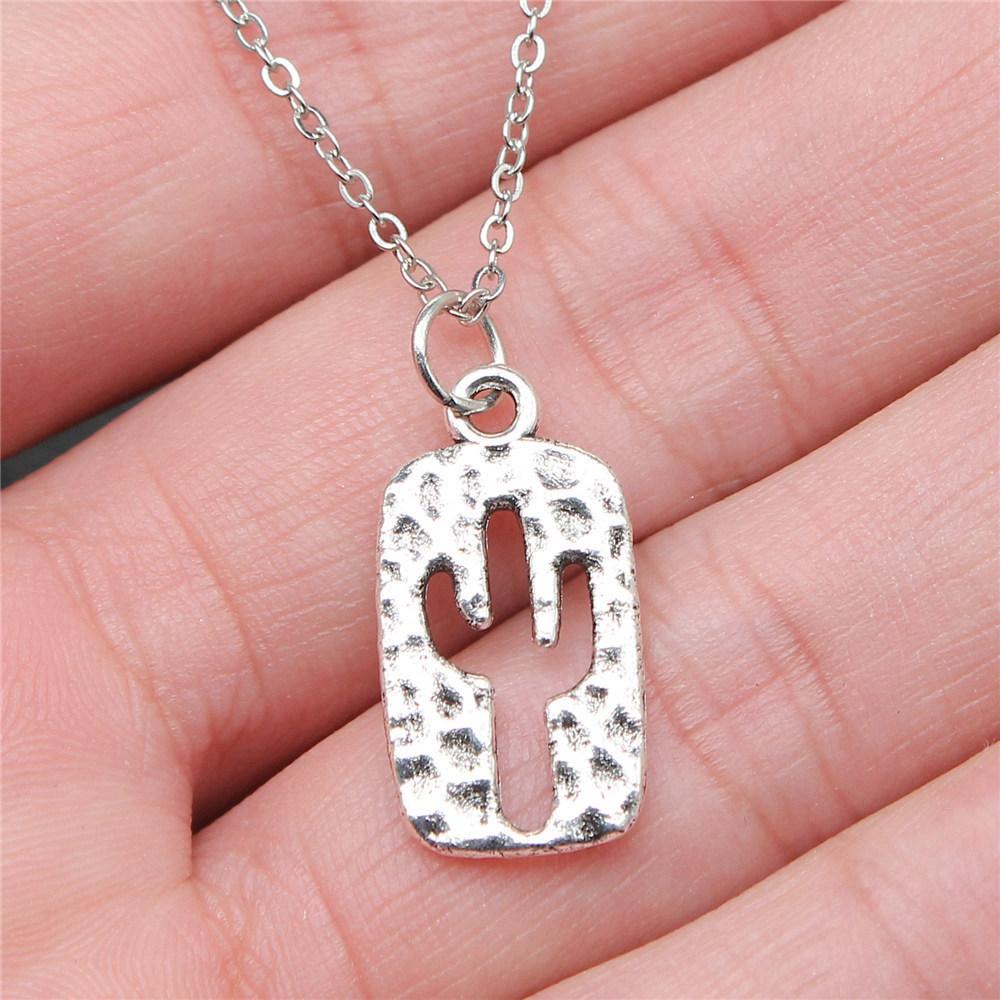 Tree of Life Plant Growth Pendant Antique Silver Metal Girls Choker Necklace Trendy Boho Gift
