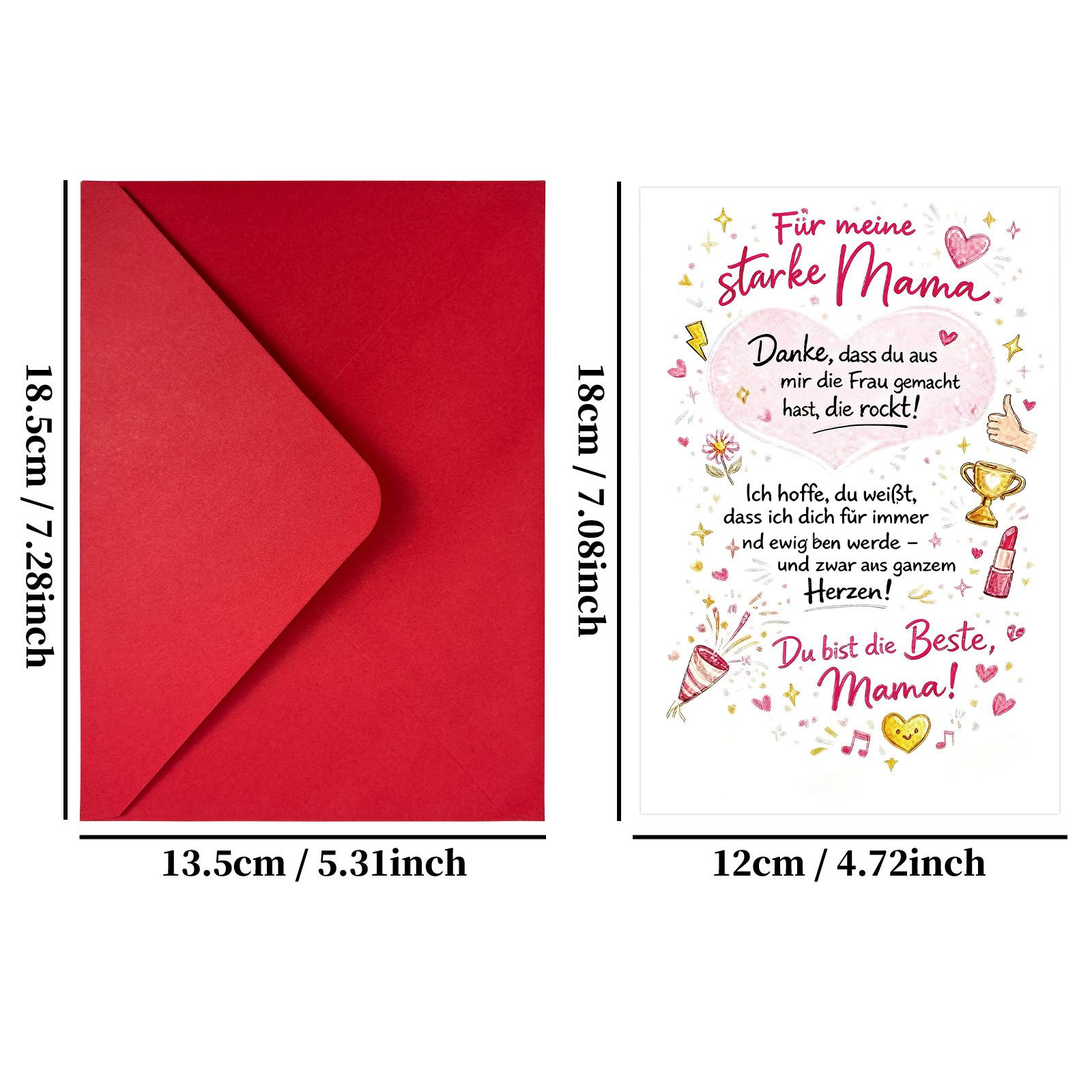 

Mother s Day Thank You Card Set with Envelopes Handwritten Greeting Cards for Mom Appreciation and Gratitude Floral Design Pack One Size