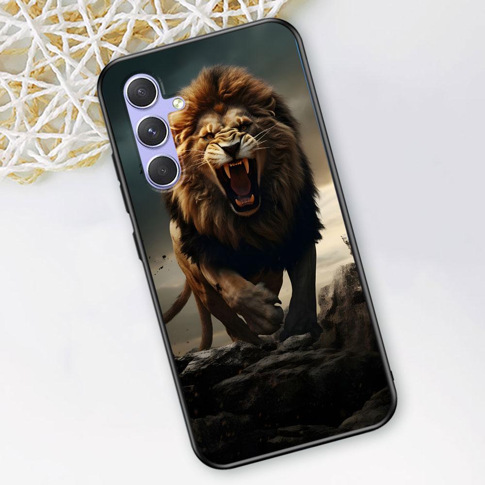 The Lion Case for Samsung Galaxy A51 A53 A54 A31 A52 A12 A13 A21s A22 A32 A11 A22 A33 A41 A52s A73 A14 A24 TPU Phone Cover