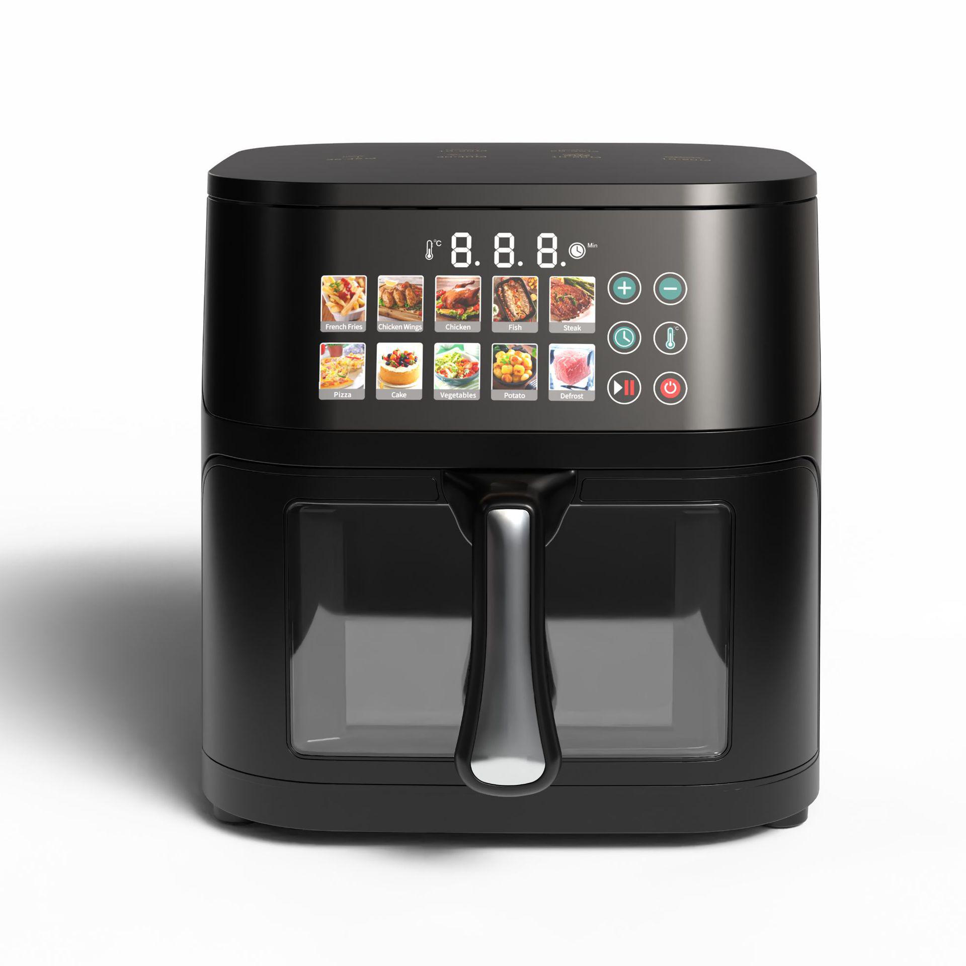 

Умная аэрофритюрница из нержавеющей стали, Большая вместимость, Стандарт США EU Standard 220V