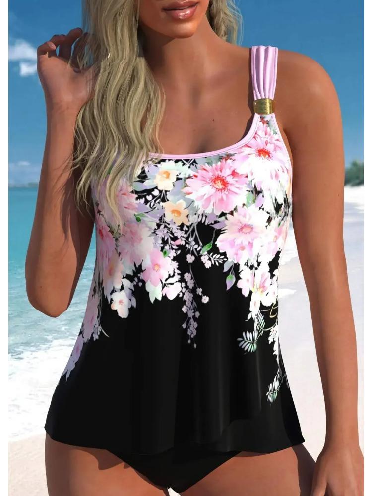 Women's Sexy Casual Resort Style Swimwear Strap Neck Fashion Women's Bikini Starfish Printed Swimsuit Suit S-6XL