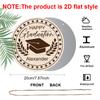 2D Flat Aluminum Graduation-Themed Wall Decor Commemorative Gift 7.87 Inches X 7.87 Inches Suitable for Cafes, Offices, Front Doors, Porches, and