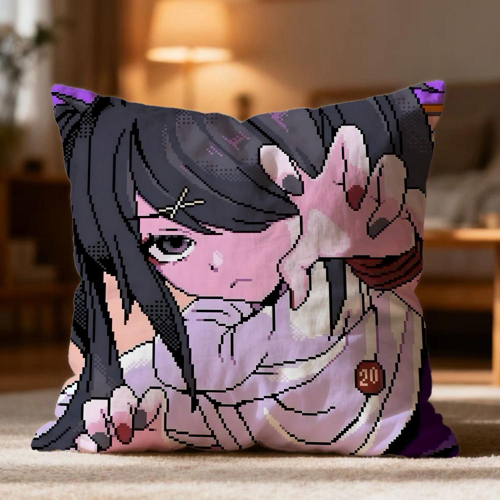 Hot N-NNEEDY GIRL OVERDOSE Cushion Cover Soft Washable Pillow Case Multi-Scene for Couch Bed Travel Office Use