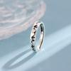 New Simple Personality Sweet Retro Christmas Tree 925 Sterling Silver Jewelry Wave Exquisite Opening Rings  R119