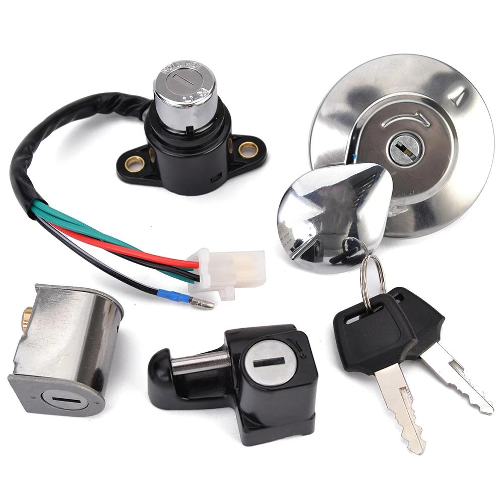 For Honda CMX250 CMX 250 REBEL1985-2014 CA125 1995-1999 Fuel Gas Cap Ignition Switch Seat Lock with Key Kit