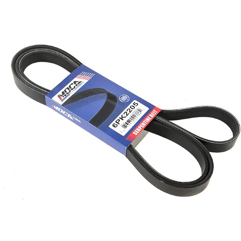 

6PK2205 Serpentine Belt fit 01-11 for Ford Ranger, Avalon, 07-10 Mustang, 10-12 Fusion, 93 Aerostar, 03-05 for GMC Safari, 03-08 Savana 1500, 03-05