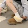 Sheepskin Version Small Thick-soled Heightening Snow Boots Women's Retro Comfortable Soft-soled Plush Thickened Fluffy Shoes Short Boots