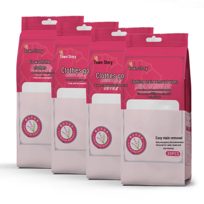 Machi Story Portable Stain Remover Wipes for Clothing & White Shoes