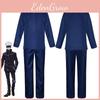 Gojo Jujutsu Kaisen Satoru Fantasia Cosplay Peruca Masculina Uniforme Escolar Roupa Terno