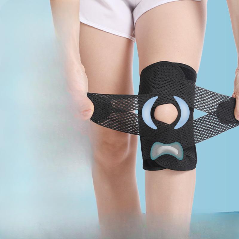 

Регулируемый ультратонкий ремешок для поддержки коленной чашечки, спортивные наколенники