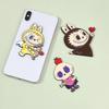 Halloween Labubu Cartoon Metal Magnet & Sticker for Fridge, Car, and Phone Case