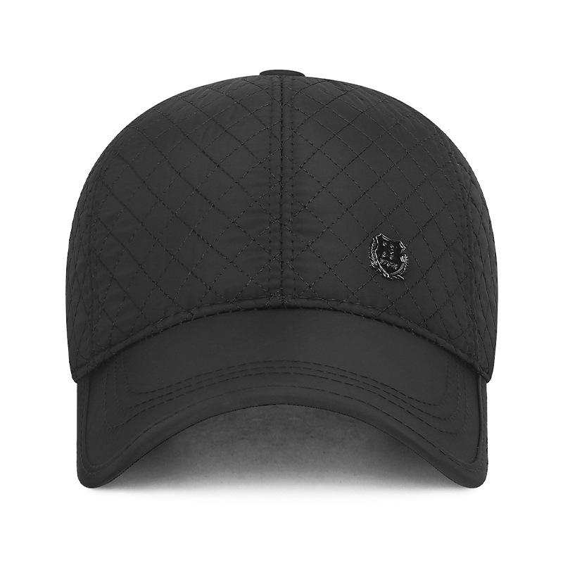 Winter Cold-Proof Plaid Baseball Cap Men's Middle-Aged and Elderly Dad Warm Ear Protection Outdoor Cotton Cap