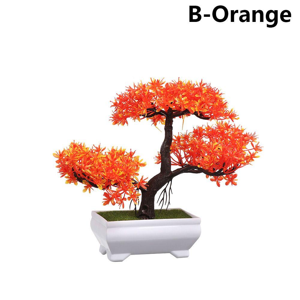 Ornamento Topiária Pinheiro Bonsai Artificial Decoração de Casa Simulação Vaso Plantas Realistas