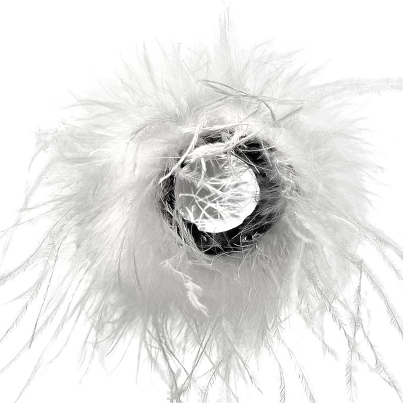 

Модные манжеты с перьями, съемные браслеты-слэпы для женщин, костюм для косплея, мероприятие на музыкальном фестивале белый