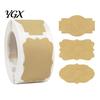 Eco Friendly Paper Labels for Bottles Blank Label Stickers, Self?Adhesive Gift Tag Stickers 250 Per Roll, Assorted Birthday Sealing Shapes