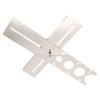 Adjustable Stainless Steel Tile Hole Locator Ruler Universal Drill Punch Measuring Tool