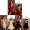 Sexy Satin Slip Dress With Deep V Neck Backless Design For Women Home Loungewear