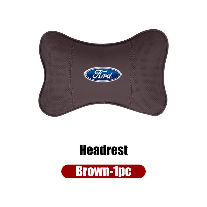 KLKY5 For Ford Soft Car Headrest Cushion Seat Belt Shoulder Protector Cover Focus Mk2 Mk3 Mk4 Fiesta Ranger Mondeo S-MAX Kuga
