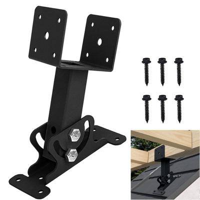 Kit de support de rehausse de toit Haute résistance Résistant à la rouille Résistant à la corrosion Revêtement en poudre Réglable Toit de pergola
