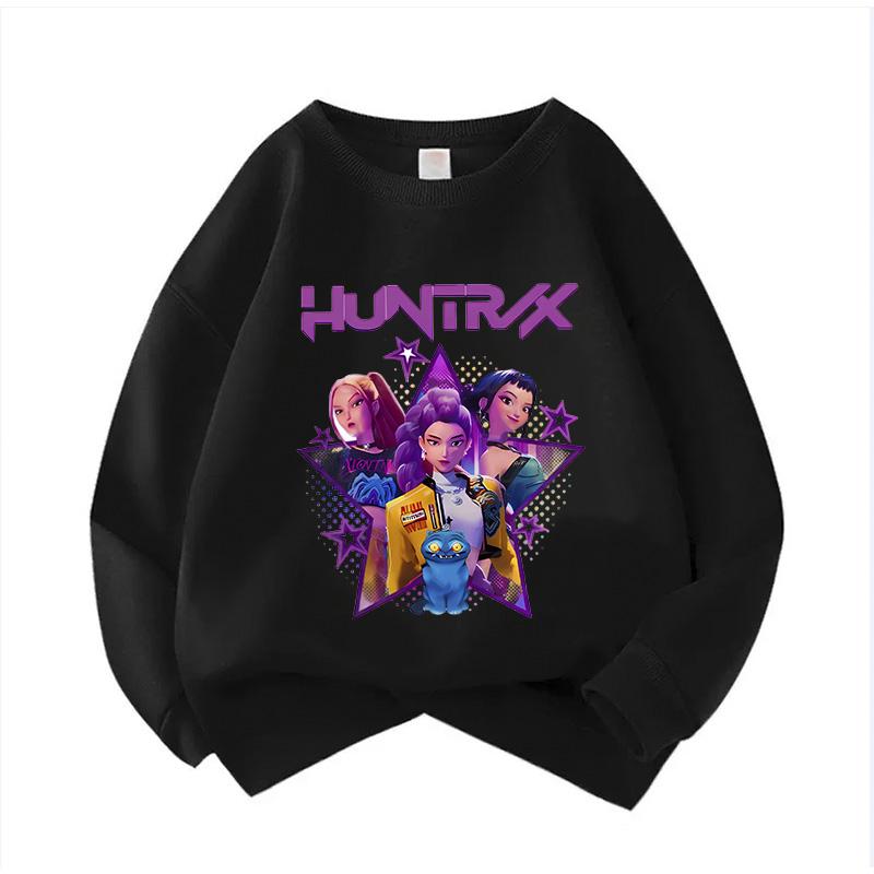 Mikina s kapucí pro děti s kulatým výstřihem Film Unisex Mikiny Manga Dětská Kpop Mikina Dětská Mikina Roztomilá Mikina s tygrem pro kluky a holky