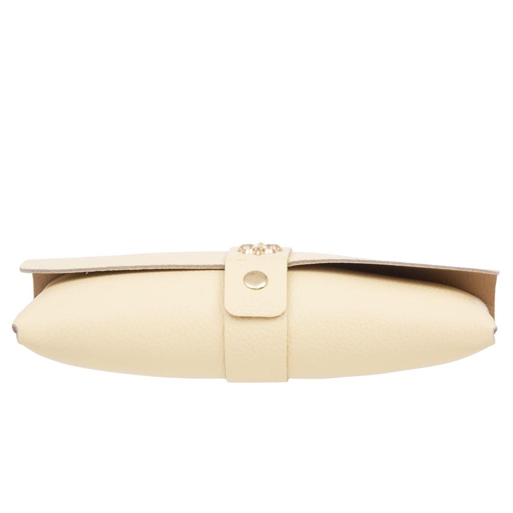 Women's Leather Handbag Kaletnik Wilga Light Yellow