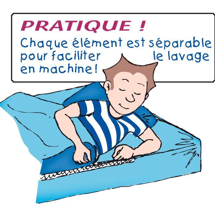 Caradou Bedding Kit for Single Bed Bleu Calin - Pralin / Beige