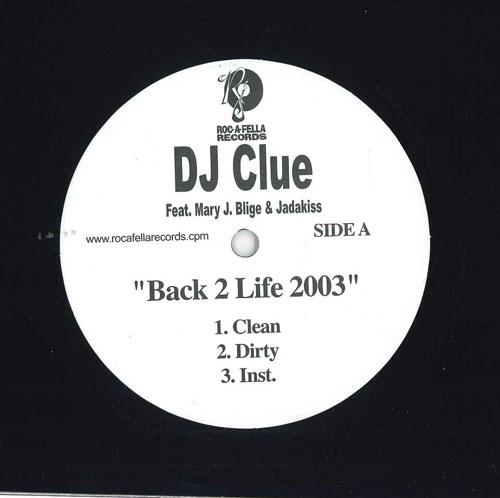 

12inch Record DJ CLUE Back 2 Life 2003 NONE ROCAFELLA 2003 Japan Rap HipHopRB Used