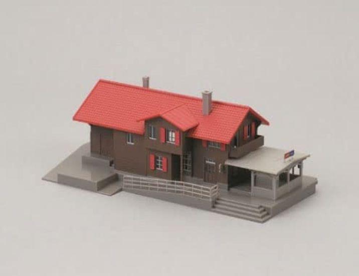 

KATO N Gauge Alps Glacier Express Swiss Station Building 23-245A Diorama Supplies