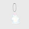 Smile Snowman Acrylic Keychain