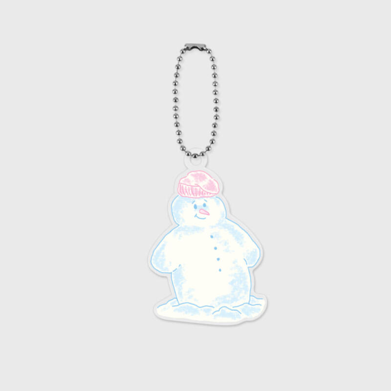 smile snowman acrylic keychain Single product