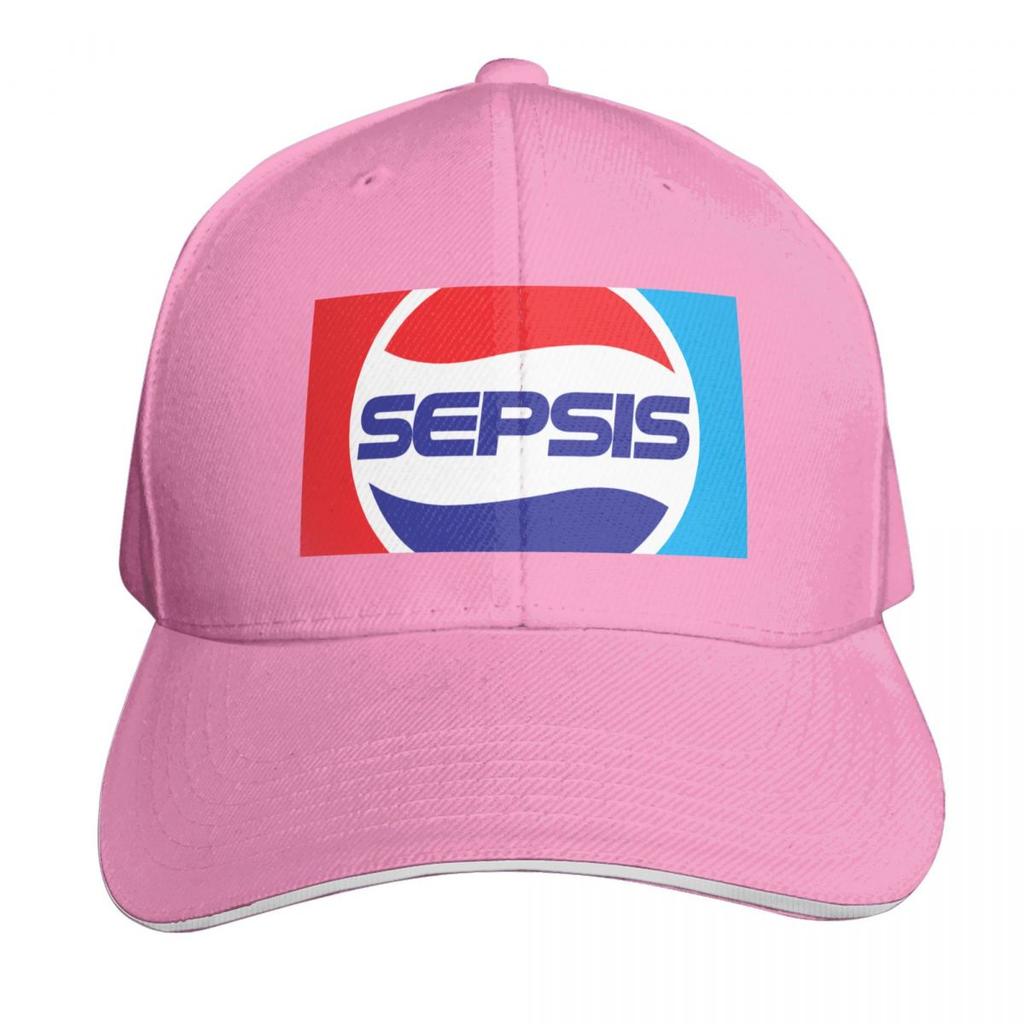 Sepsis White Baseball Cap Hood Party Hat Icon Brand Unisex Cap Unisexs Hats Womens