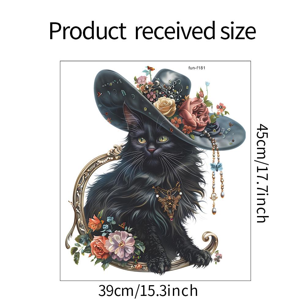 Fun-f181 Black Cat Bedroom Living Room Porch Home Beautify Decorative Wall Sticker
