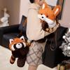 Cute Animal Red Panda Bag Plush Toy Doll Fox Doll Girl Bag Messenger Bag Birthday Gift
