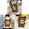 Plush Bear Backpack For Girls With Zipper Closure And Daypack Style