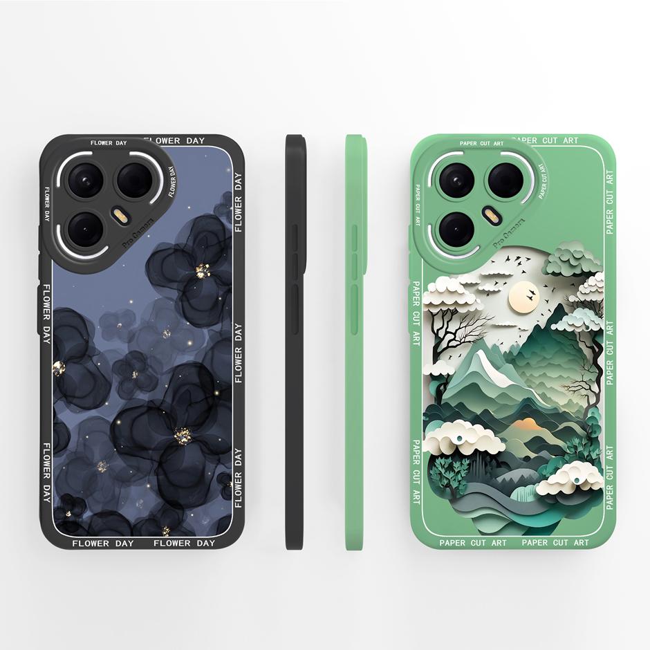 For Tecno Pova 7 Pro Ultra 4G 5G Case Pretty Flowers Silicone Protective Cover For TecnoPova7 Pro 7Ultra Anti Drop Funda Bumper