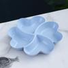 "Heart-Shaped European Fruit Plate for Creative Home Decor - Divided Candy Plate"