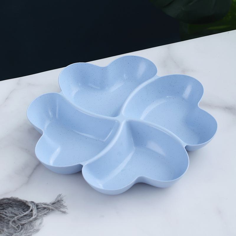 "Heart-Shaped European Fruit Plate for Creative Home Decor - Divided Candy Plate"