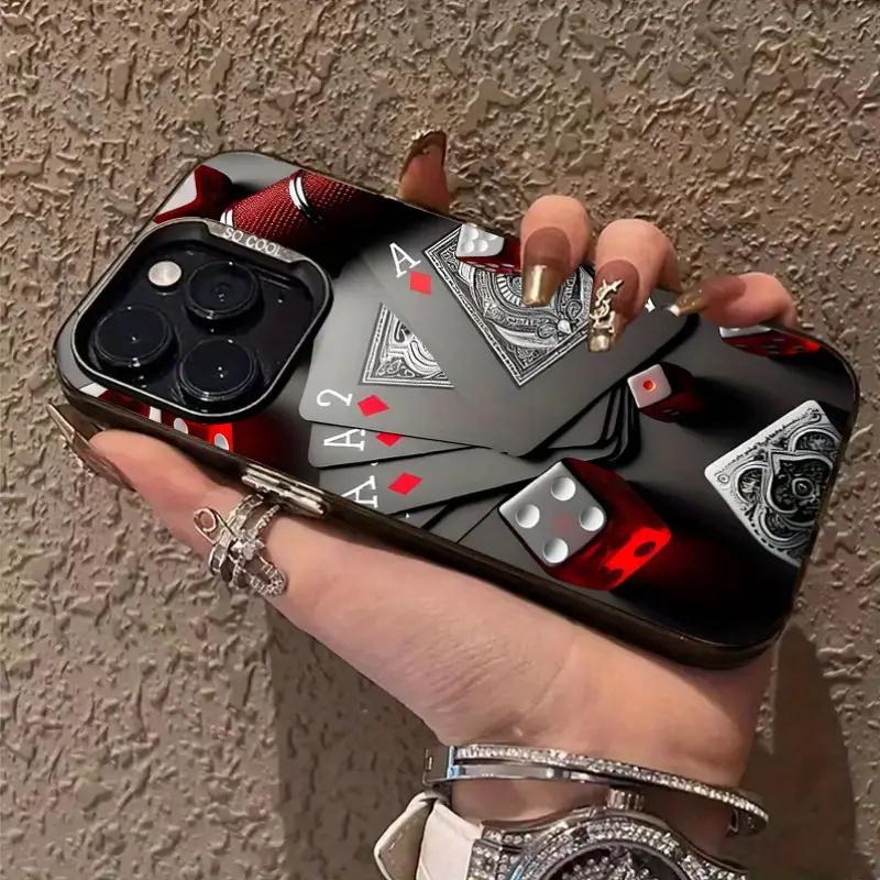Fashion Poker Design Phone Case for  Poco X6 X5 F5 F6 M6 X7 Pro Mi 14T 14 13T 13 12T 12 11 Lite 5G Cool IMD Material Cover