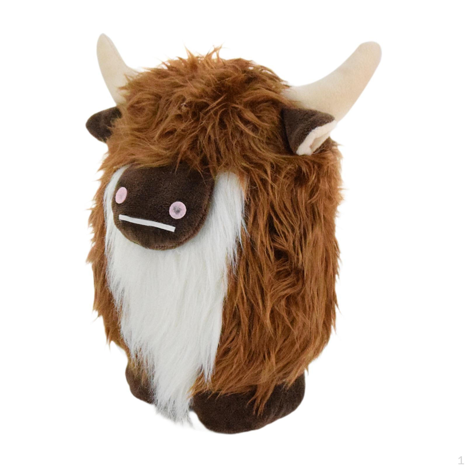 

Highland Cow Plush Toy, Pillow Birthday Gift, Decorative Stuffed Animal Doll for