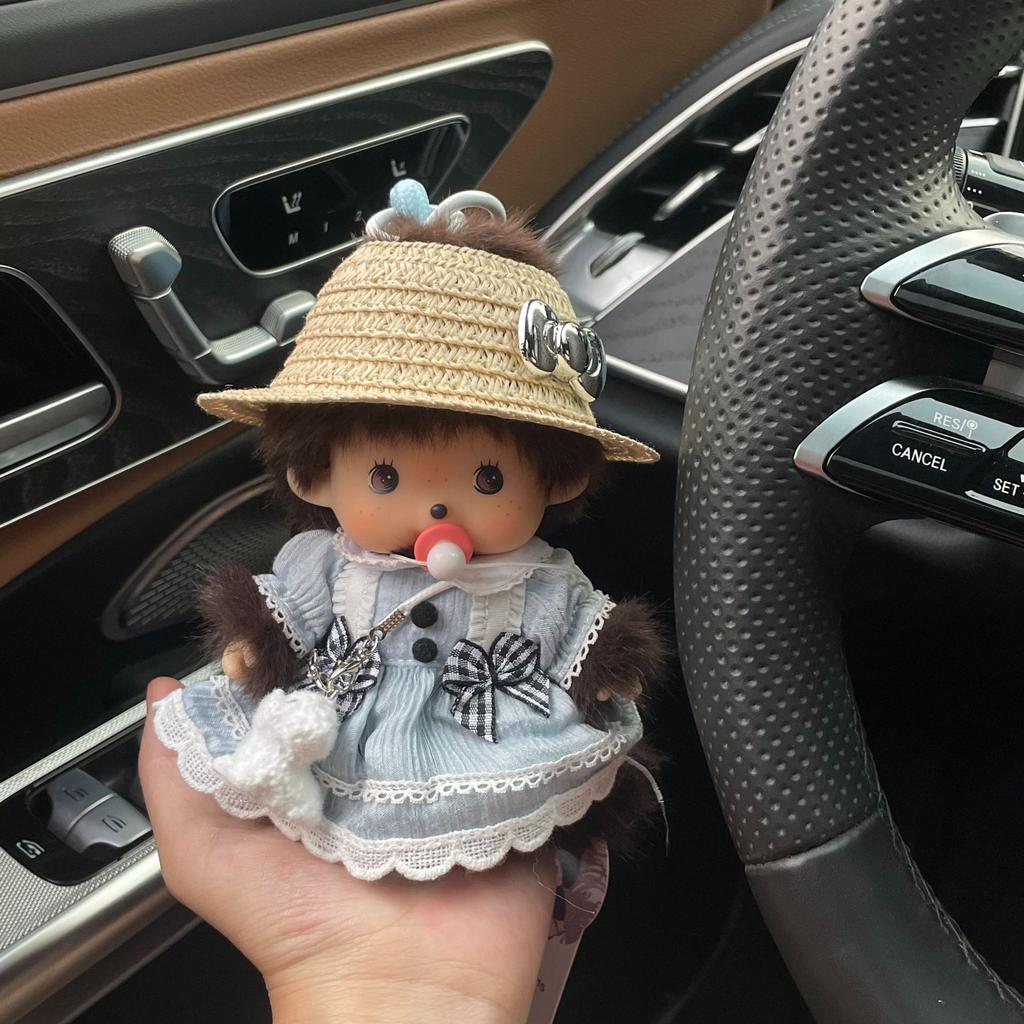 15 cm Monchhichi Søt Liten Ape DIY Klær Skifte Dukke Flere Stiler Utsøkt Ryggsekk Anheng Nøkkelring Leketøy Periferi Gave