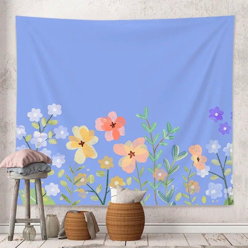 Decorative Tapestry Tulip Flowers Background Home Decoration Living Room Art Wall Covering