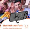 For iPhone 17 Air  Phone Cover Built-in kickStand, Compatible With MagSafe Shockproof Slim Translucent Matte Phone Case