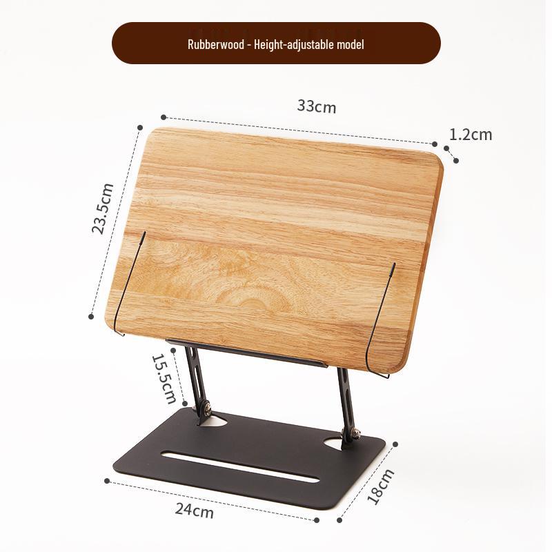 Adjustable Height Solid Wood Children's Book Stand