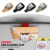 Nieuwe Auto Zonnebrilhouder Auto Magnetische Leer Clip Kaart Ticket Houder Voor Peugeot 206 207 208 306 307 308 508 106 107 108 2008