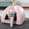 Warm Semi-enclosed Cat Villa Comfortable Warm Dog Tent Winter Cat Kennel  Autumn